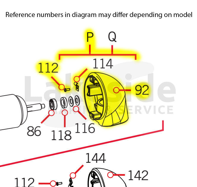 9421-288 Minn Kota 4" Plain End Housing w/Transducer